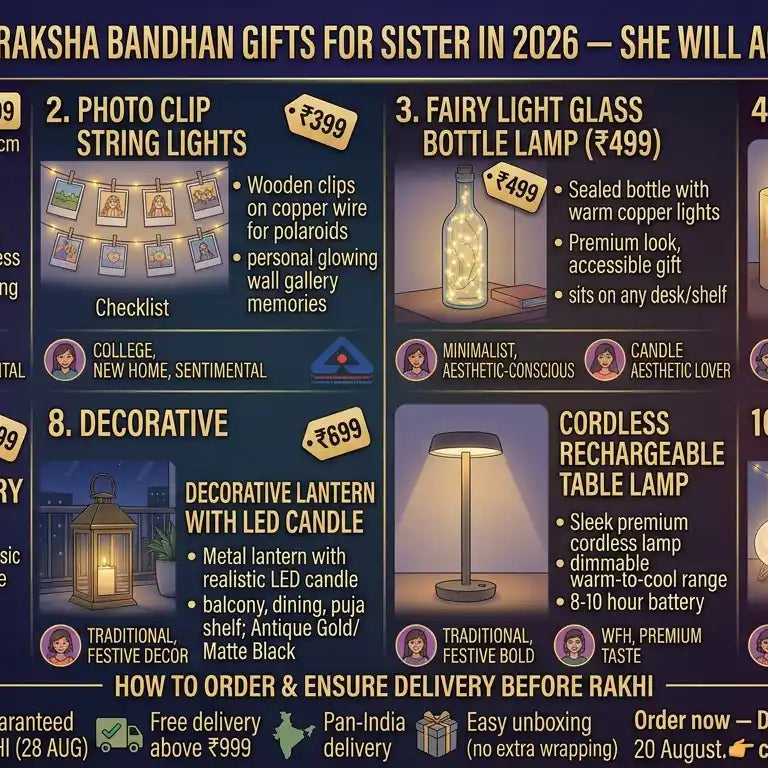 10 Best Raksha Bandhan Gifts for Sister in 2026 — She Will Actually Love These
