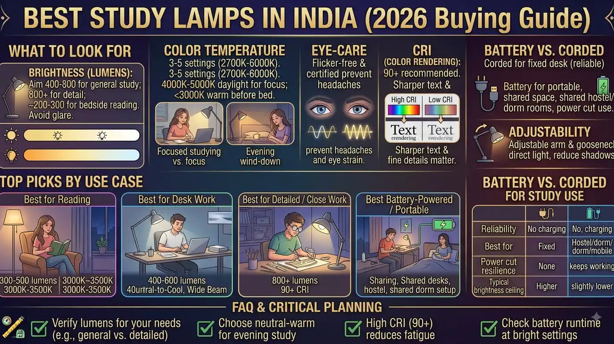Best Study Lamps in India (2026 Buying Guide)