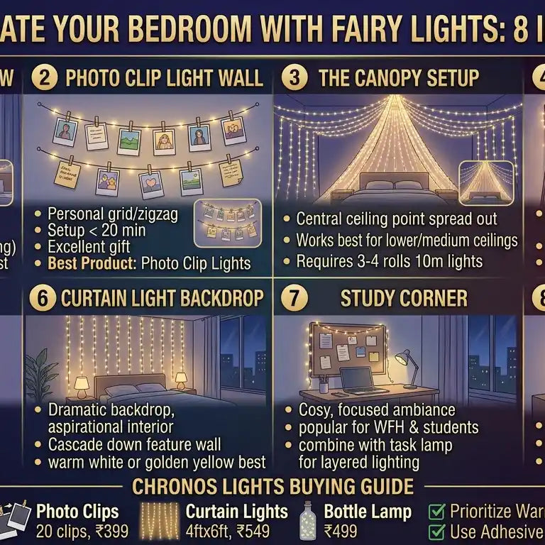 How to Decorate Your Bedroom with Fairy Lights — 8 Ideas for 2026