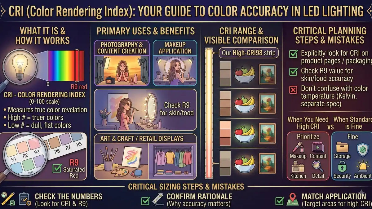 What Is CRI in LED Lights and Why It Matters