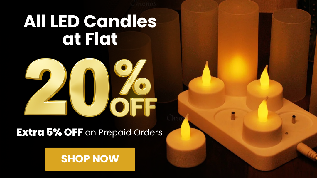 Buy LED Candles Online – Realistic Glow, Safer Alternative, 20% Off Now