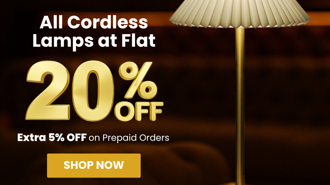 Brighten Up Your Space with Chronos Lights – Flat 20% Off on Cordless Lamps & LED Candles!