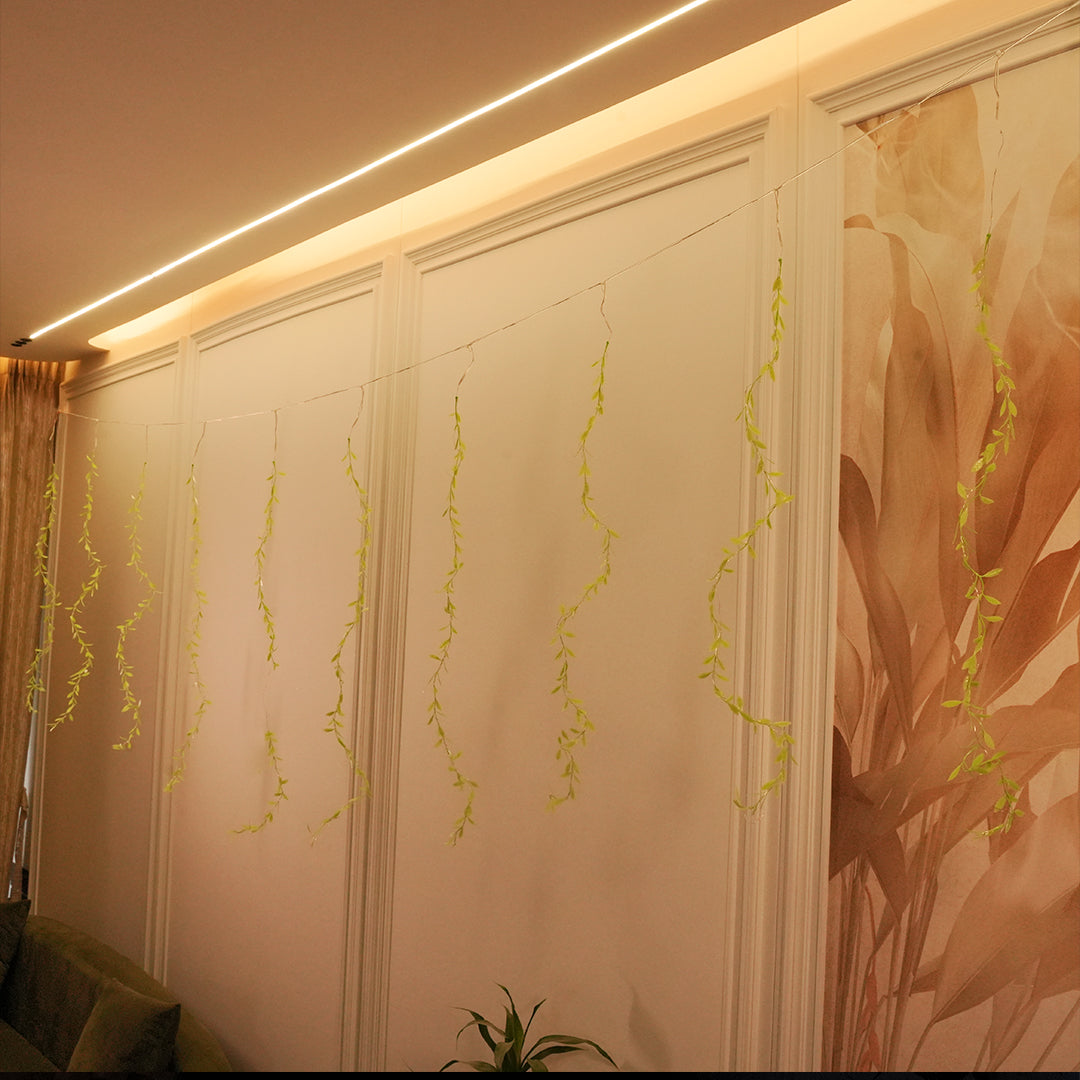 10-string leaves LED curtain lights perfect for windows, walls, and backdrops – Chronos Lights