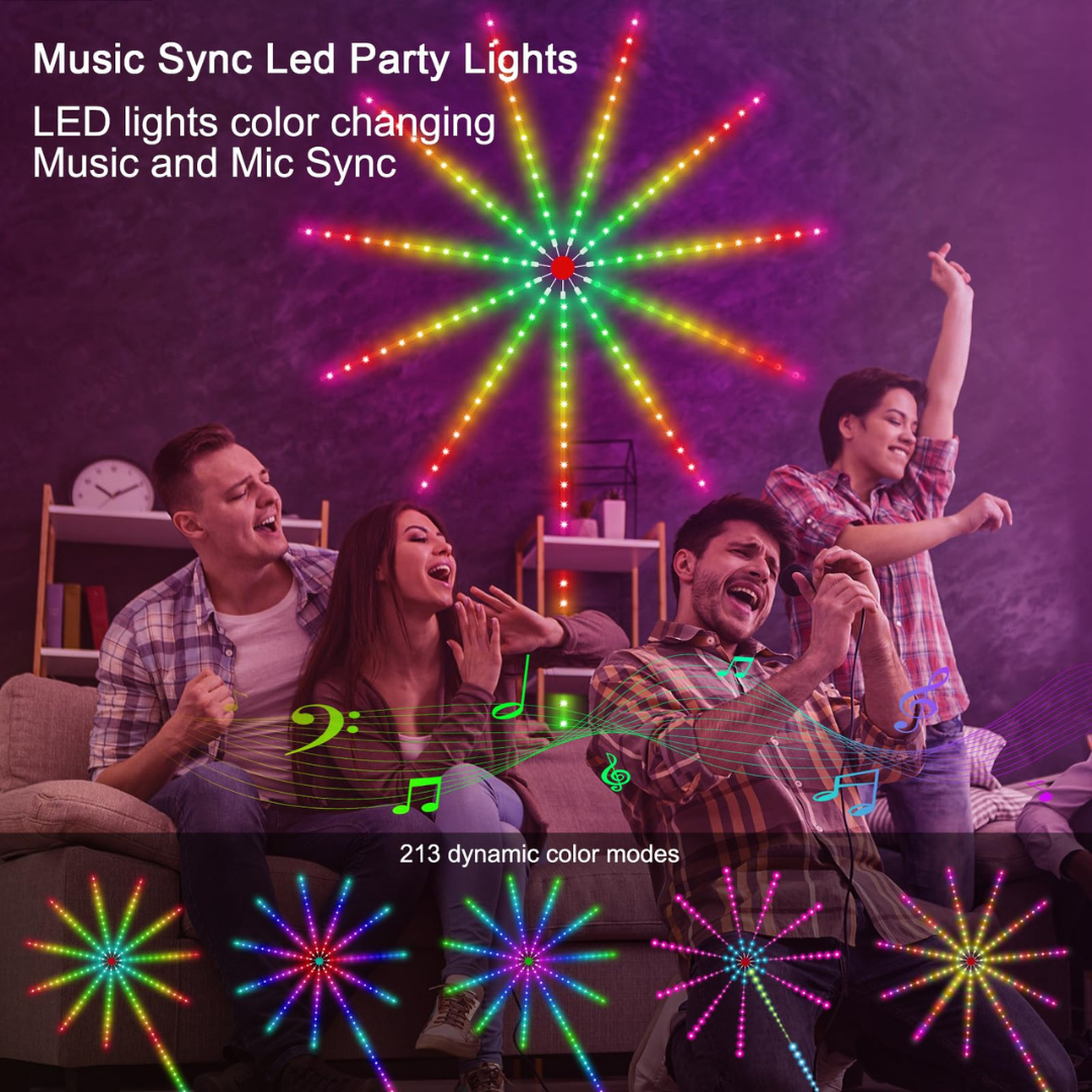 Smart RGBIC LED Firework Lights Chronos Lights