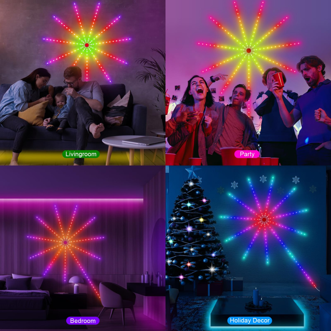 Smart RGBIC LED Firework Lights Chronos Lights