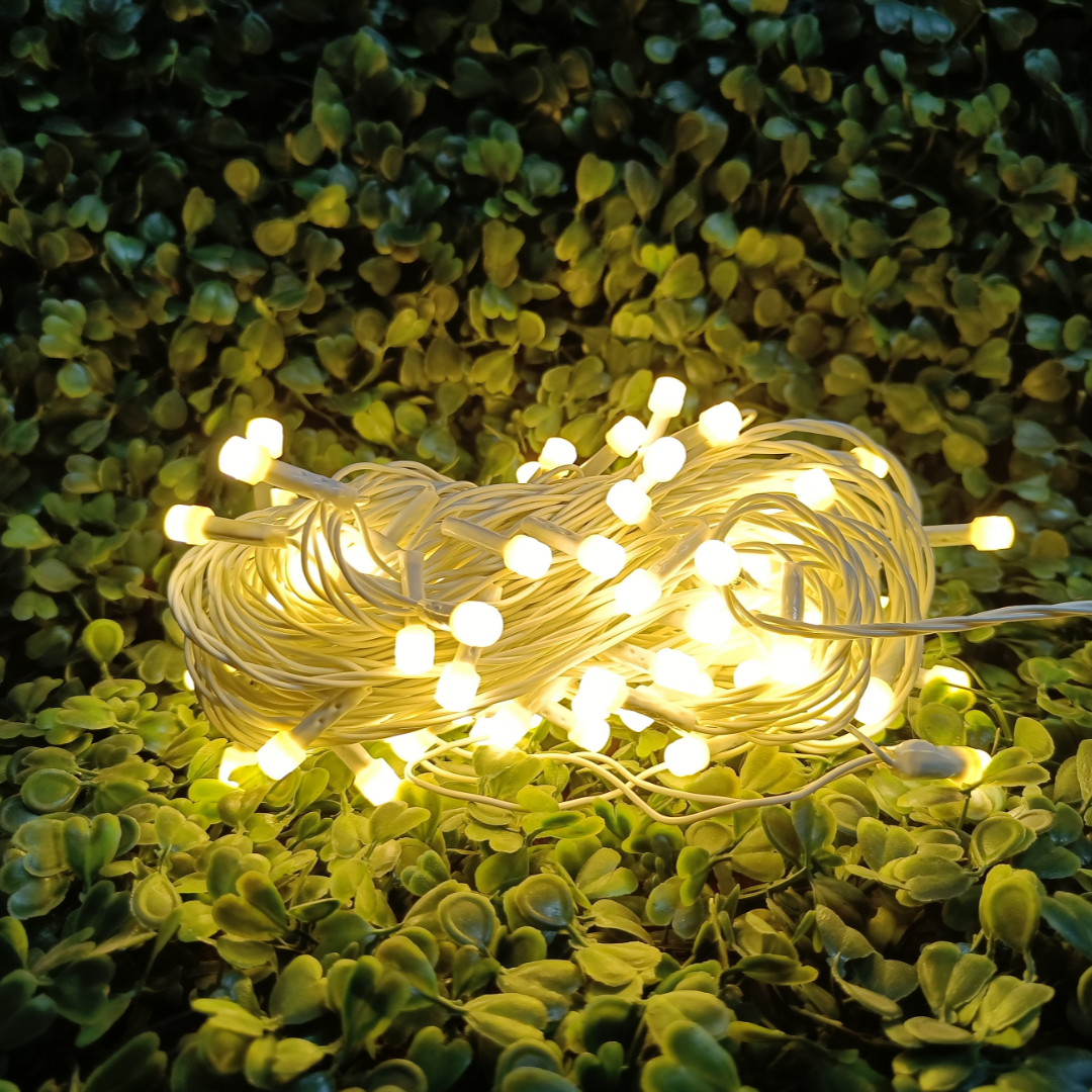 White Wire 8mm Warm White Series Lights - Versatile Lighting – Chronos ...