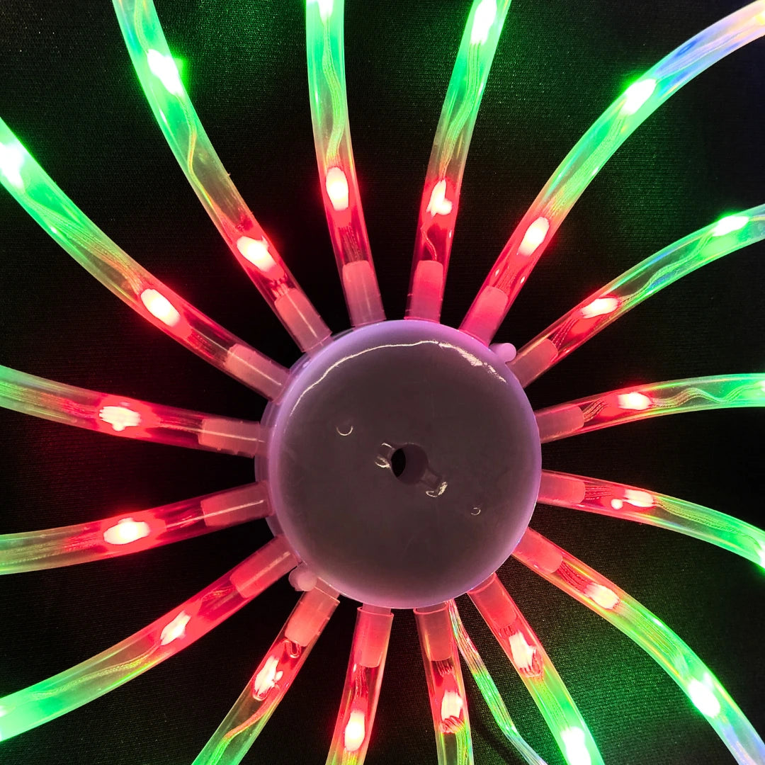 128 LED multi color Ganpati chakra light display for vibrant festival décor