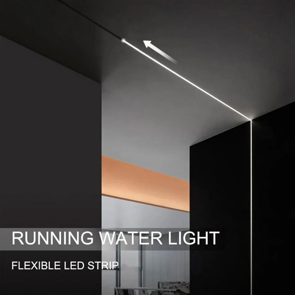 Running Flowing Water LED Strip Lights with Wireless Controller and Power Supply Chronos Lights