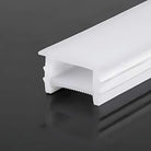 12×12 mm waterproof recessed silicone LED profile, top-light diffuser.