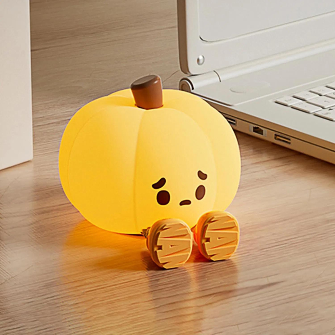 Pumpkin Silicone Night Lamp | Chronos Lights