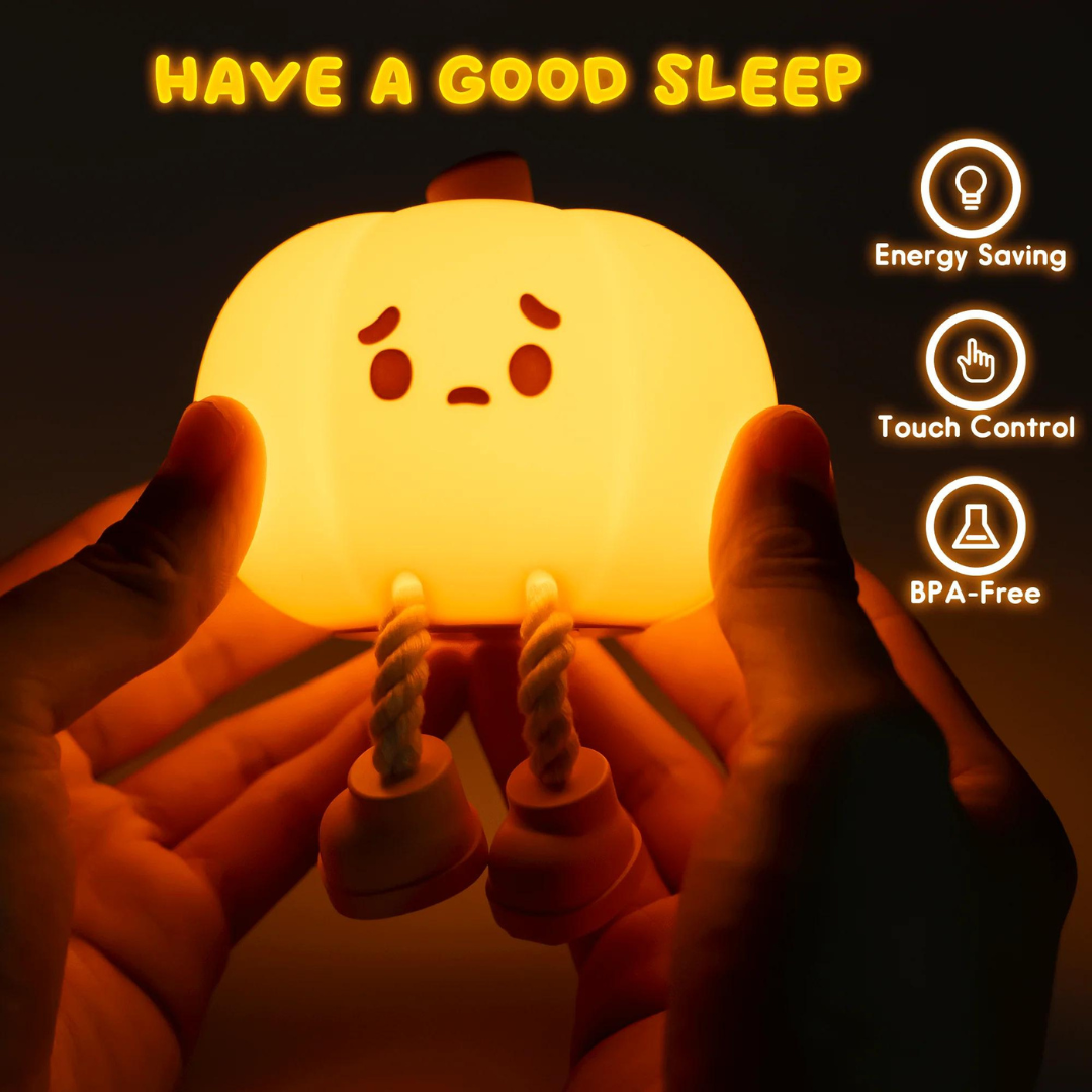 Pumpkin Silicone Night Lamp | Chronos Lights