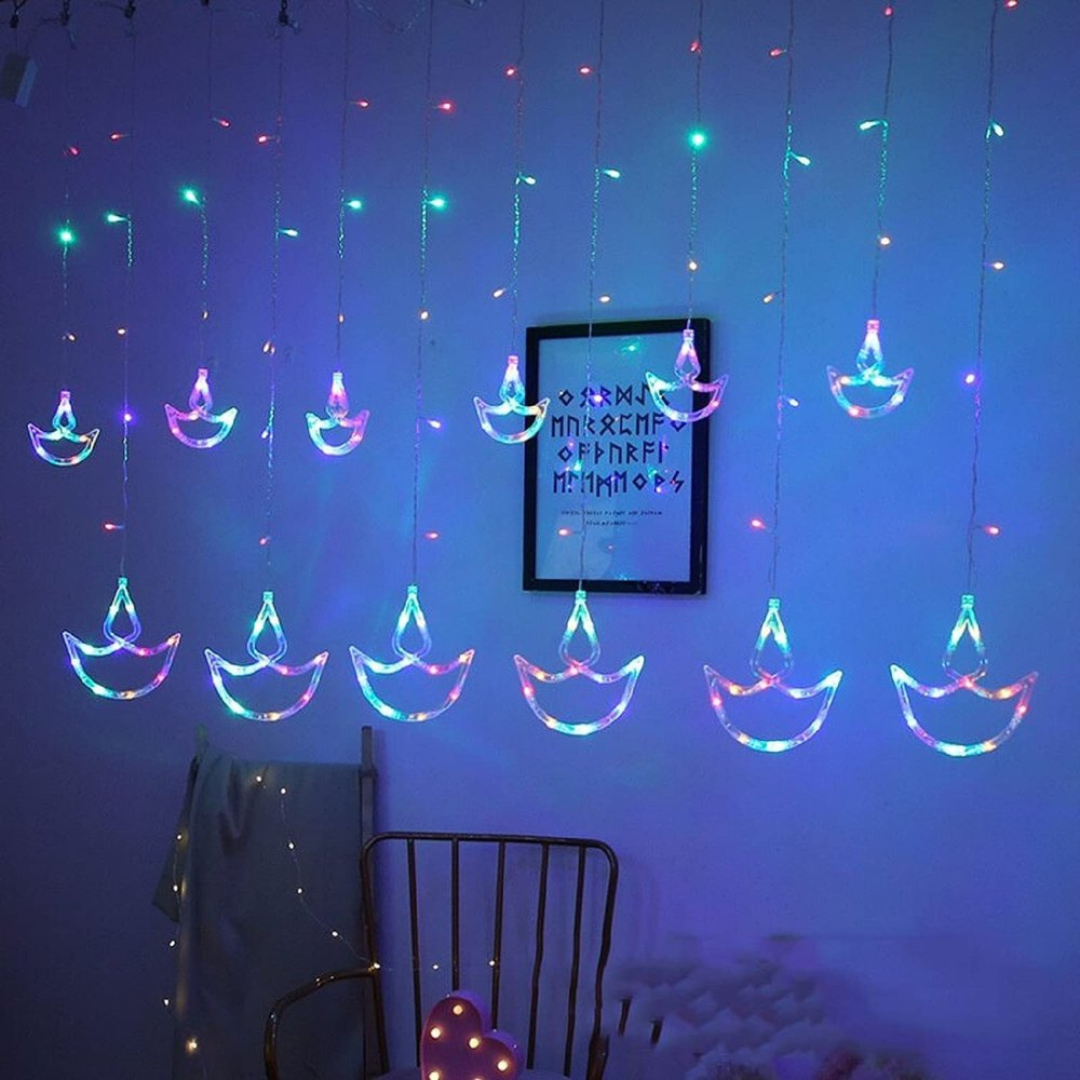 Diya Curtain Lights | Multi LED Chronos Lights