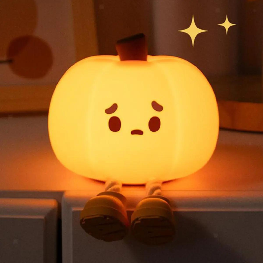 Pumpkin Silicone Night Lamp | Chronos Lights