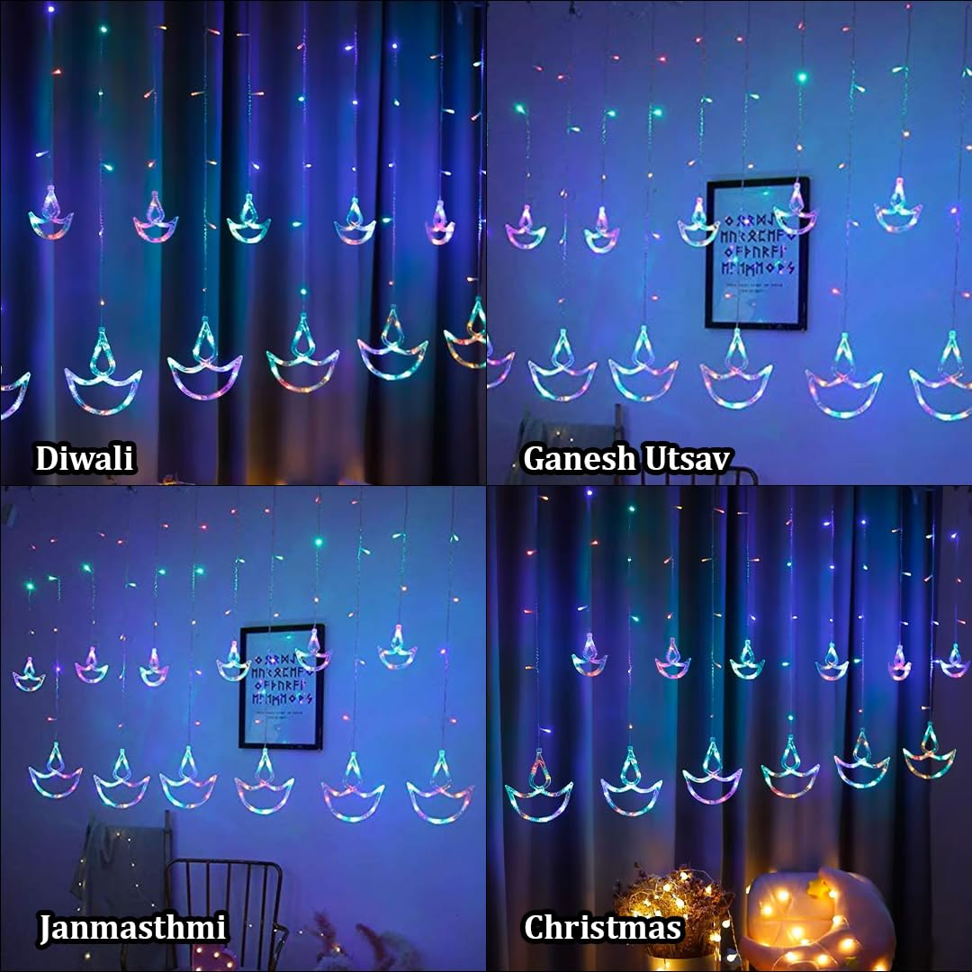 Diya Curtain Lights | Multi LED Chronos Lights