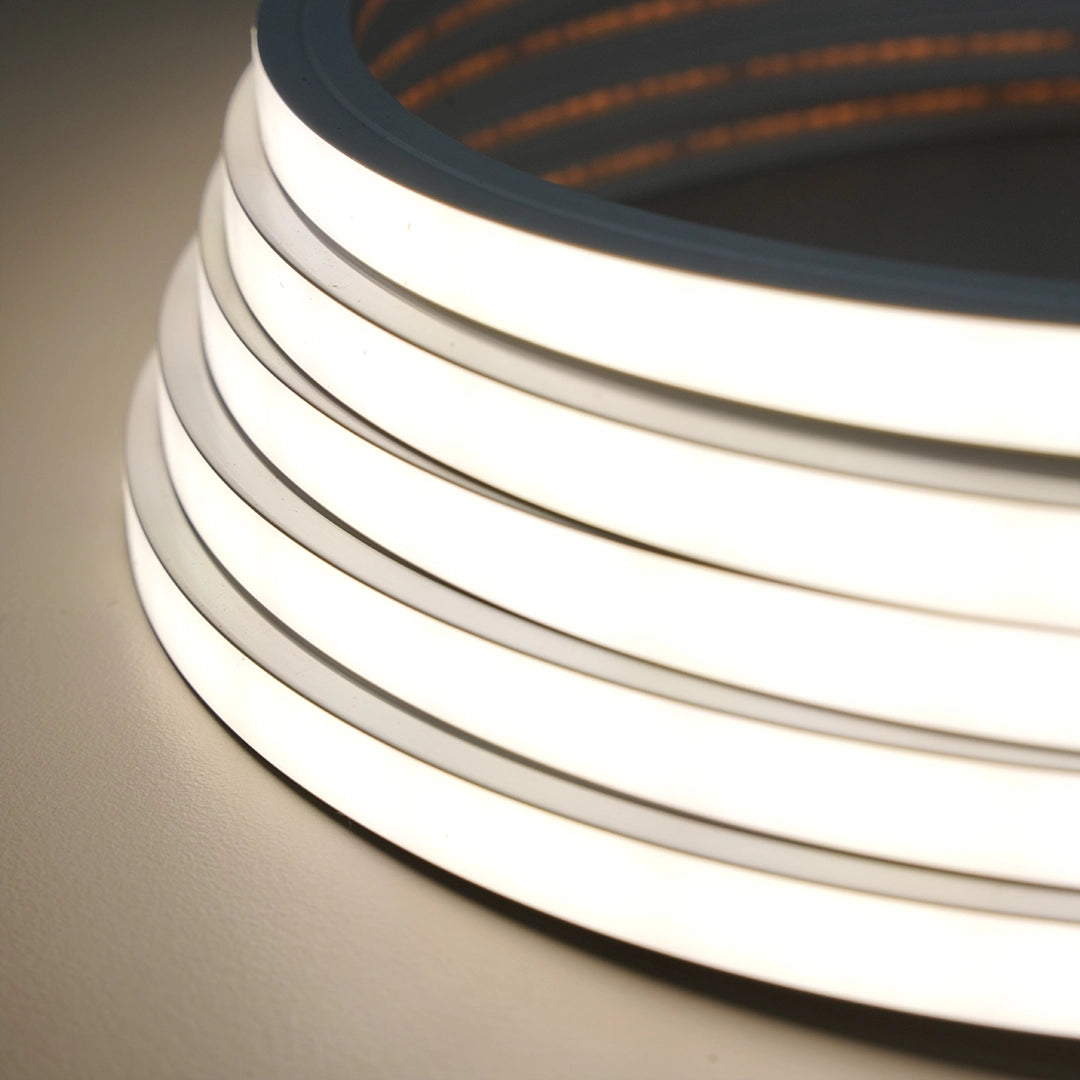 Outdoor application of 16x16mm neon profile light with IP65 rating