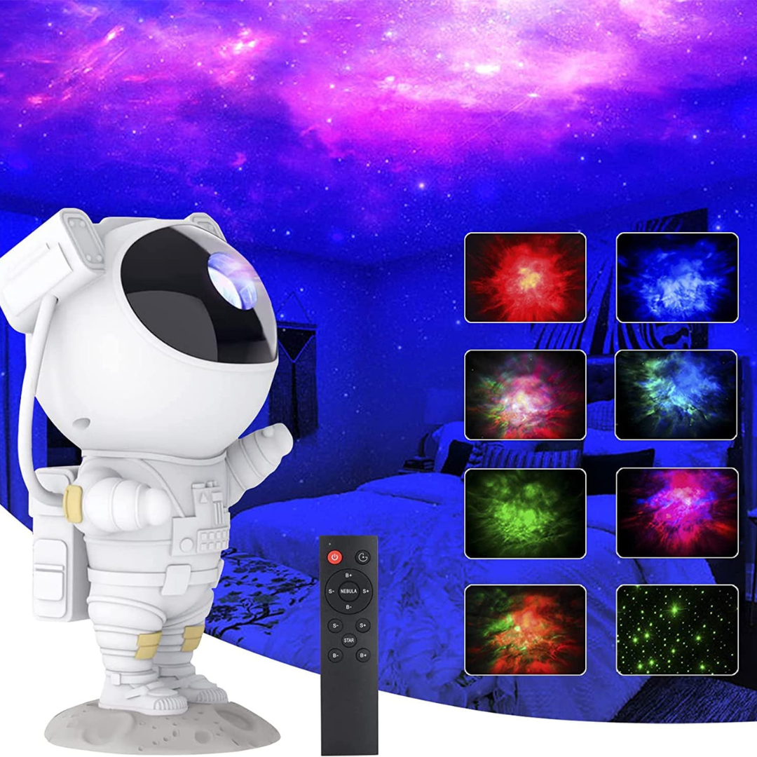 Astronaut Galaxy Projector Rechargeable Lamp with Remote Control | Chronos Lights