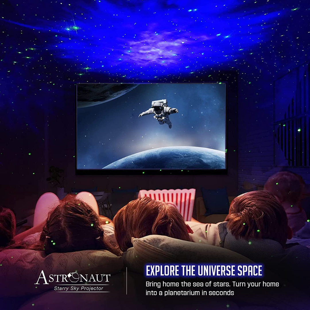 Astronaut Galaxy Projector Rechargeable Lamp with Remote Control | Chronos Lights