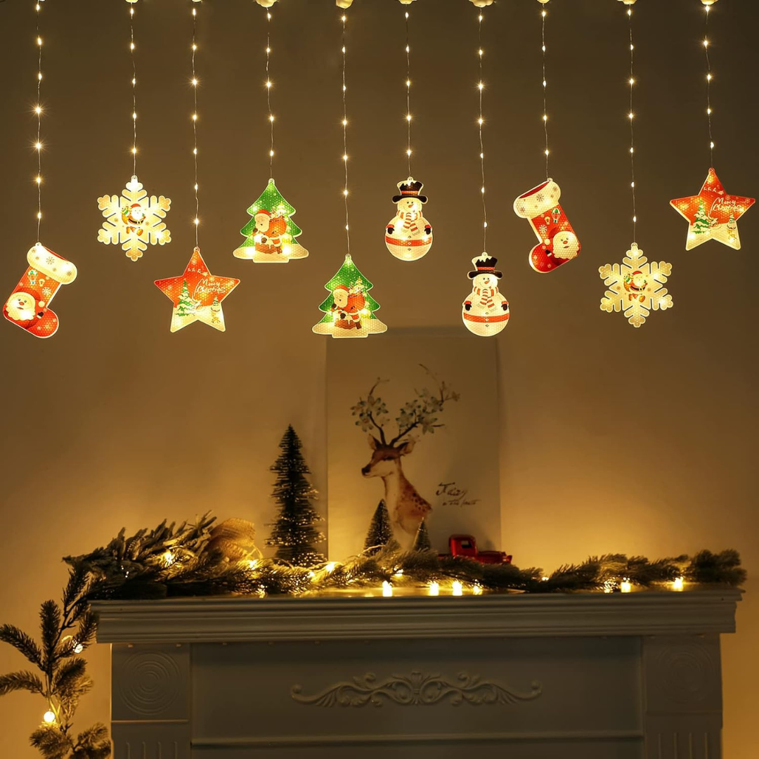 Shop our Warm White Christmas Paint Curtain Lights Chronos Lights