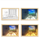 Led Light Painting Artwork Photo Night Luminous Table Lamp Chronos Lights