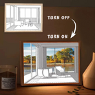 Led Light Painting Artwork Photo Night Luminous Table Lamp Chronos Lights