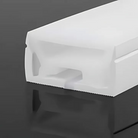 25x17 Top View Silicone Profile – Ideal for wide LED strip installations