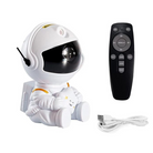Sitting Astronaut Galaxy Projector Rechargeable Lamp with Remote Control
