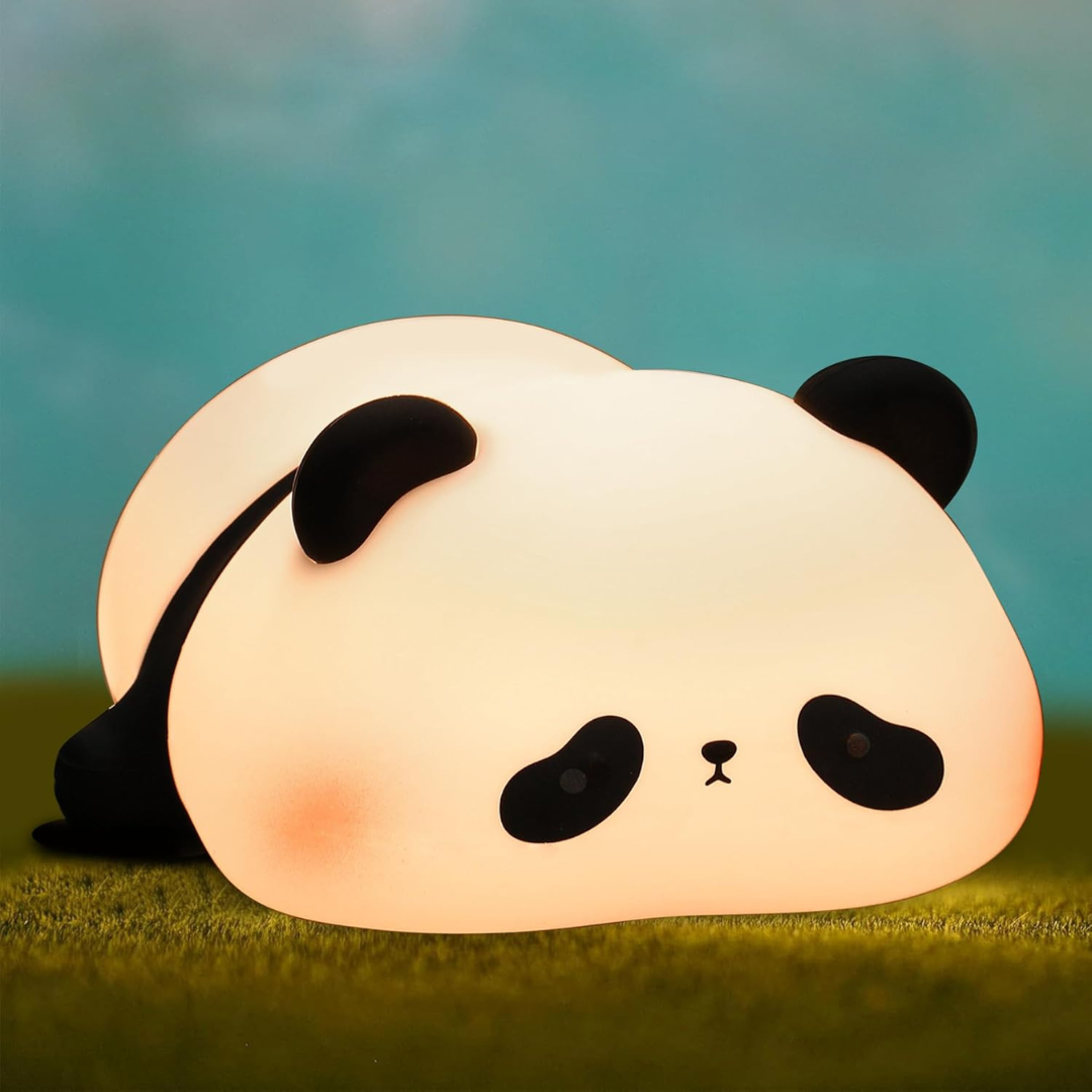 3-level dimmable soft and squishy LED lamp, USB rechargeable, perfect for kids and nursery rooms.