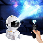 Sitting Astronaut Galaxy Projector Rechargeable Lamp with Remote Control