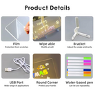 3D Acrylic LED Note Board Light | Chronos Lights | Chronos Light