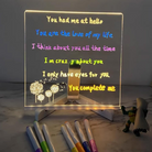 3D Acrylic LED Note Board Light | Chronos Lights | Chronos Light