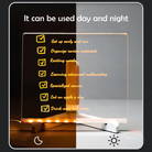 3D Acrylic LED Note Board Light | Chronos Lights | Chronos Light