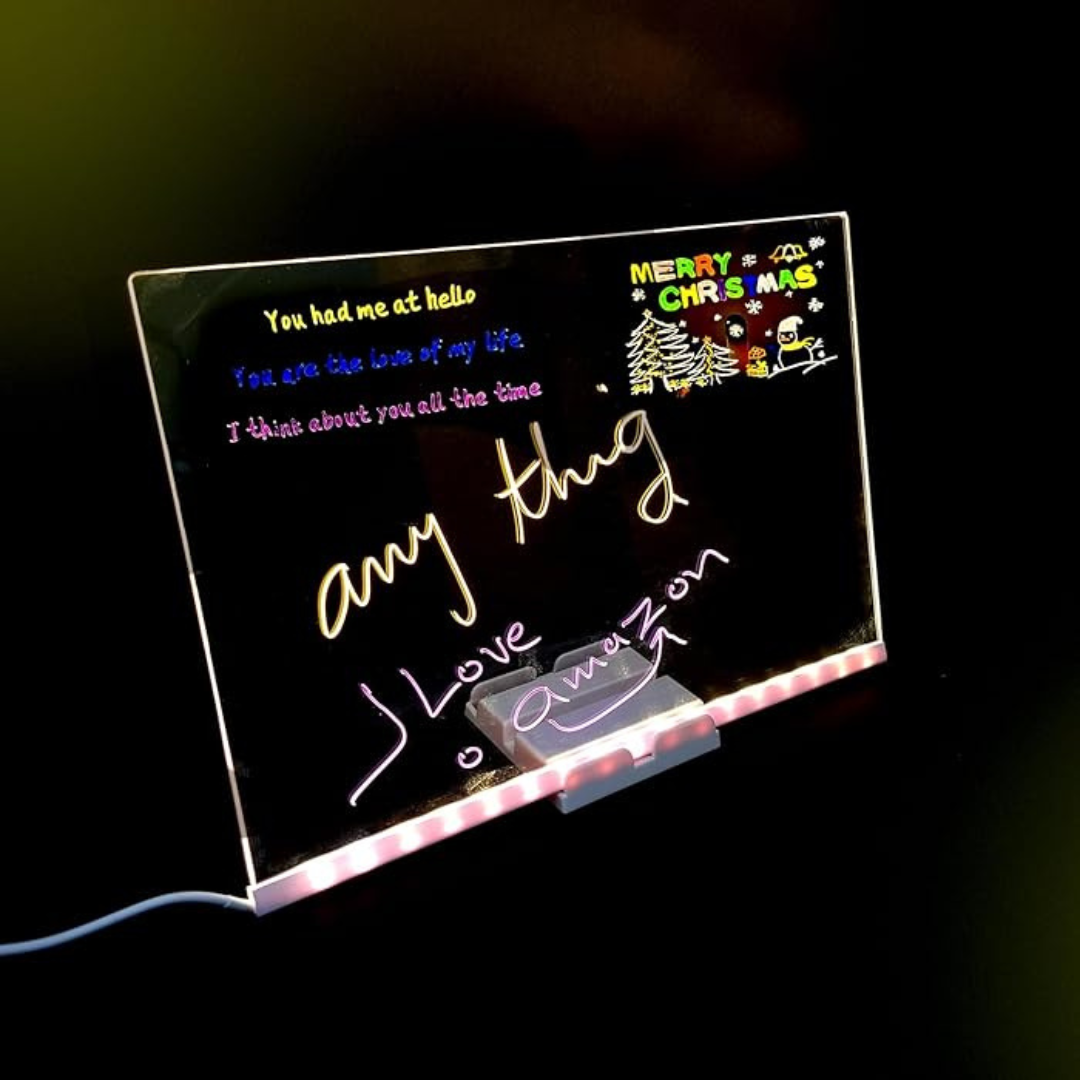 3D Acrylic LED Note Board Light | Chronos Lights | Chronos Light