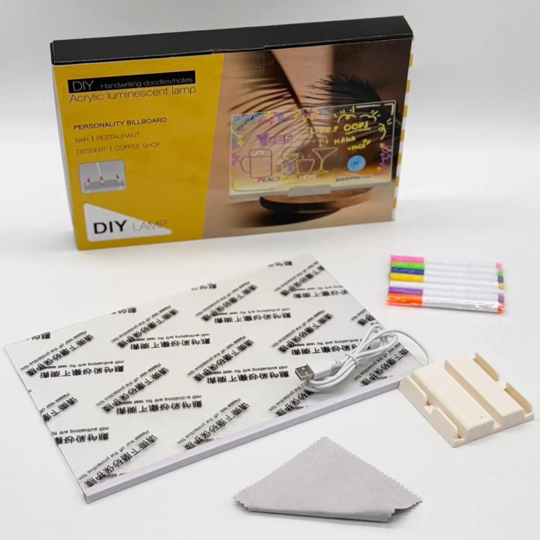 3D Acrylic LED Note Board Light | Chronos Lights | Chronos Light