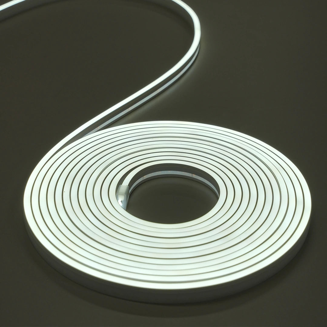 4×10 mm LED neon profile light roll, side bend.