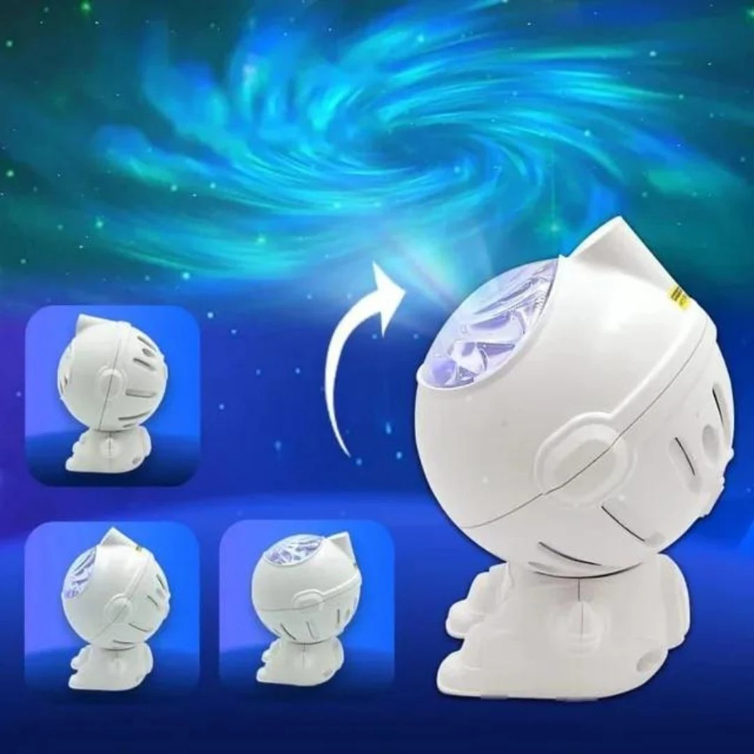 Astronaut Lamp with Swirling Galaxy Projector Lamp & Remote Control | Chronos Lights
