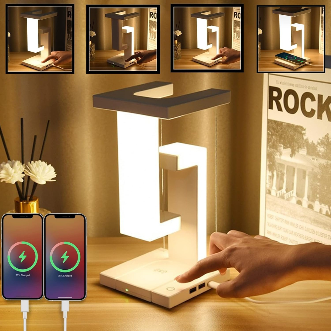 Tensegrity Smart Led Desk Lamp With Wireless Charge | Chronos Lights