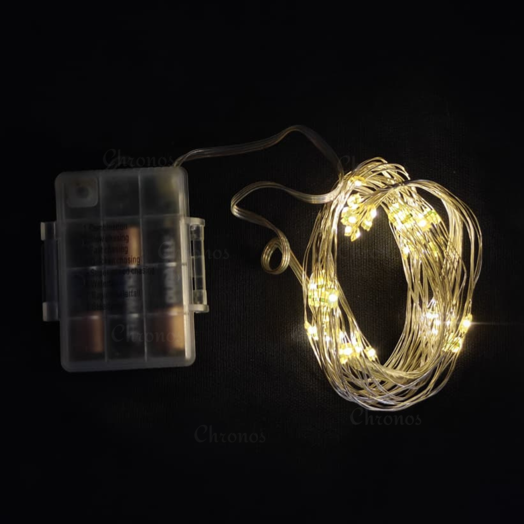 8 mode fairy lights with waterfall effect and adjustable speed lighting patterns