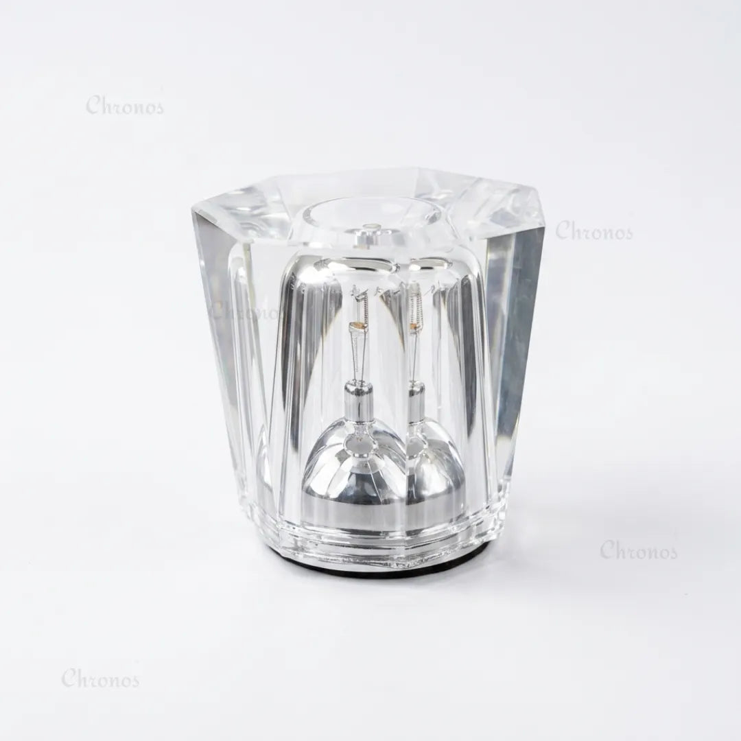 Crysta portable rechargeable cafΓ© table lamp for tables, counters and lounge spaces
