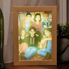 LED Lit Wooden Frame with Acrylic Panel – Unique Ghibli Aesthetic for Bedrooms & Workspaces