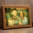 Personalized Light-Up Frame with Adjustable White, Natural & Warm Light for a Cozy Atmosphere