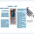 Mini 44 Keys Remote Controller Chronos Lights