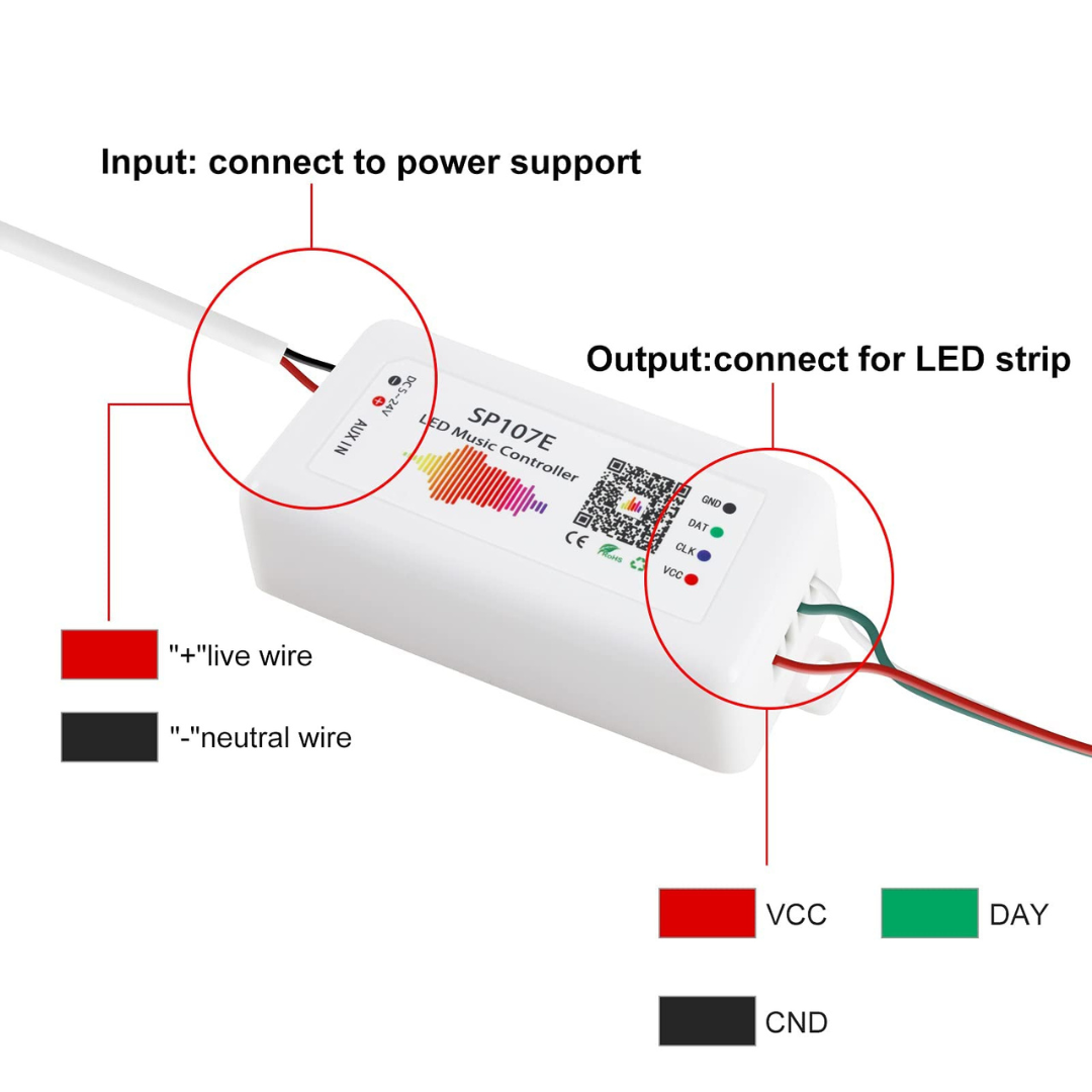 SP107E Music Bluetooth Full Color Controller Chronos Lights