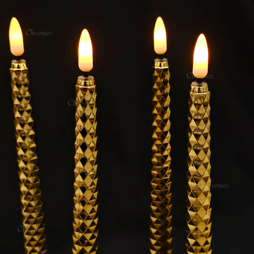 Battery operated flameless candle safe for homes with children and pets
