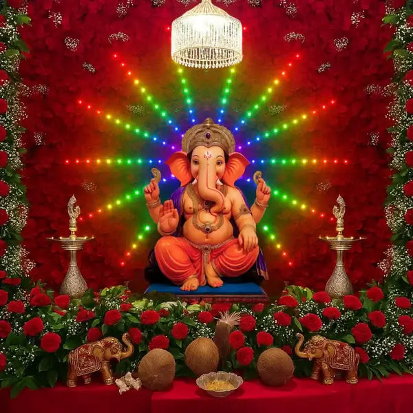 Smart RGBIC LED Firework Lights | Music Sync | App & Remote Control - Ganpati Decoration
