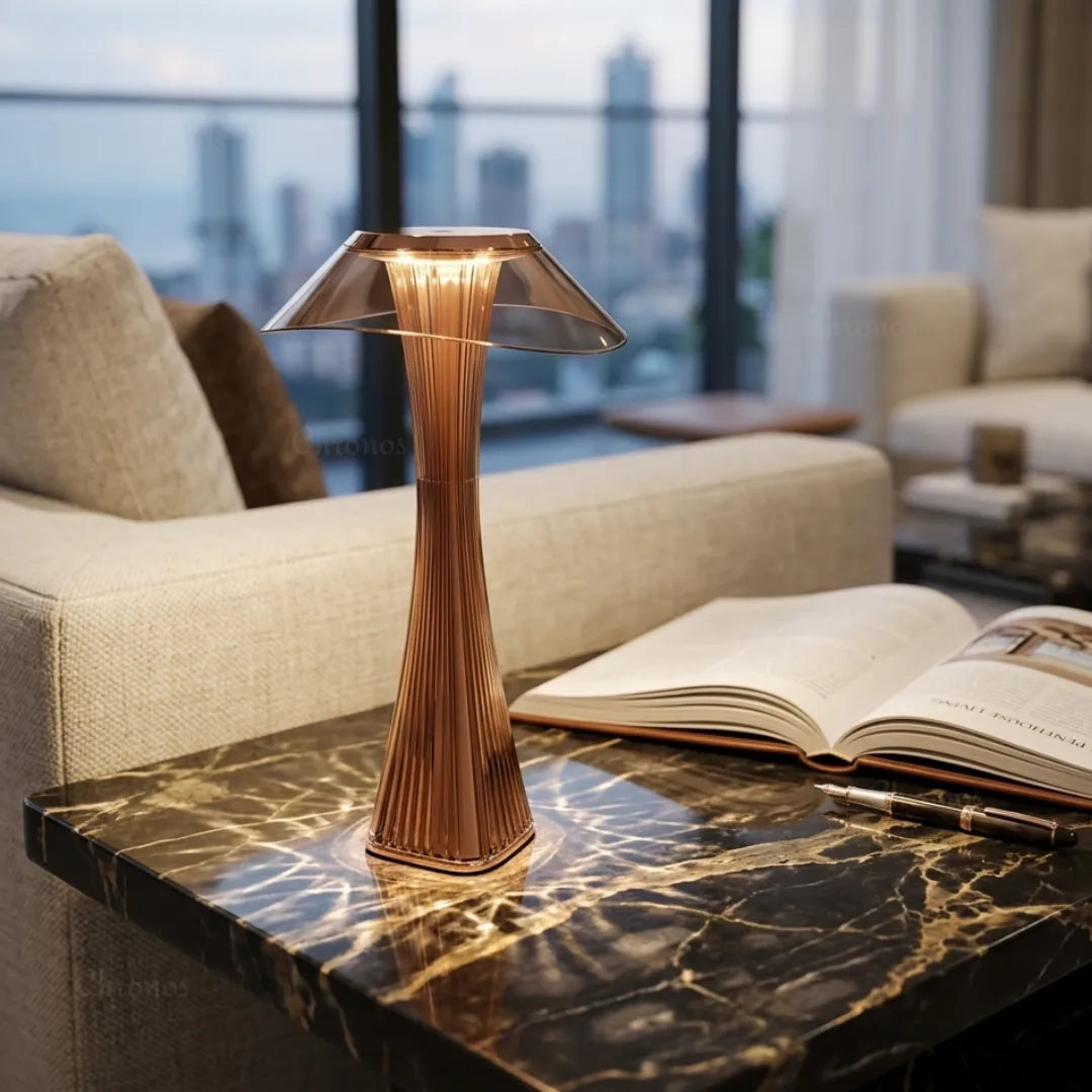 Stria Slim rechargeable dimmable table lamp with stepless brightness adjustment