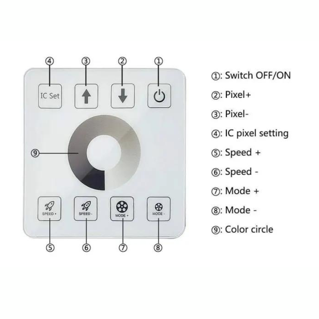 Wireless RF Pixel Touch Panel Controller Chronos Lights