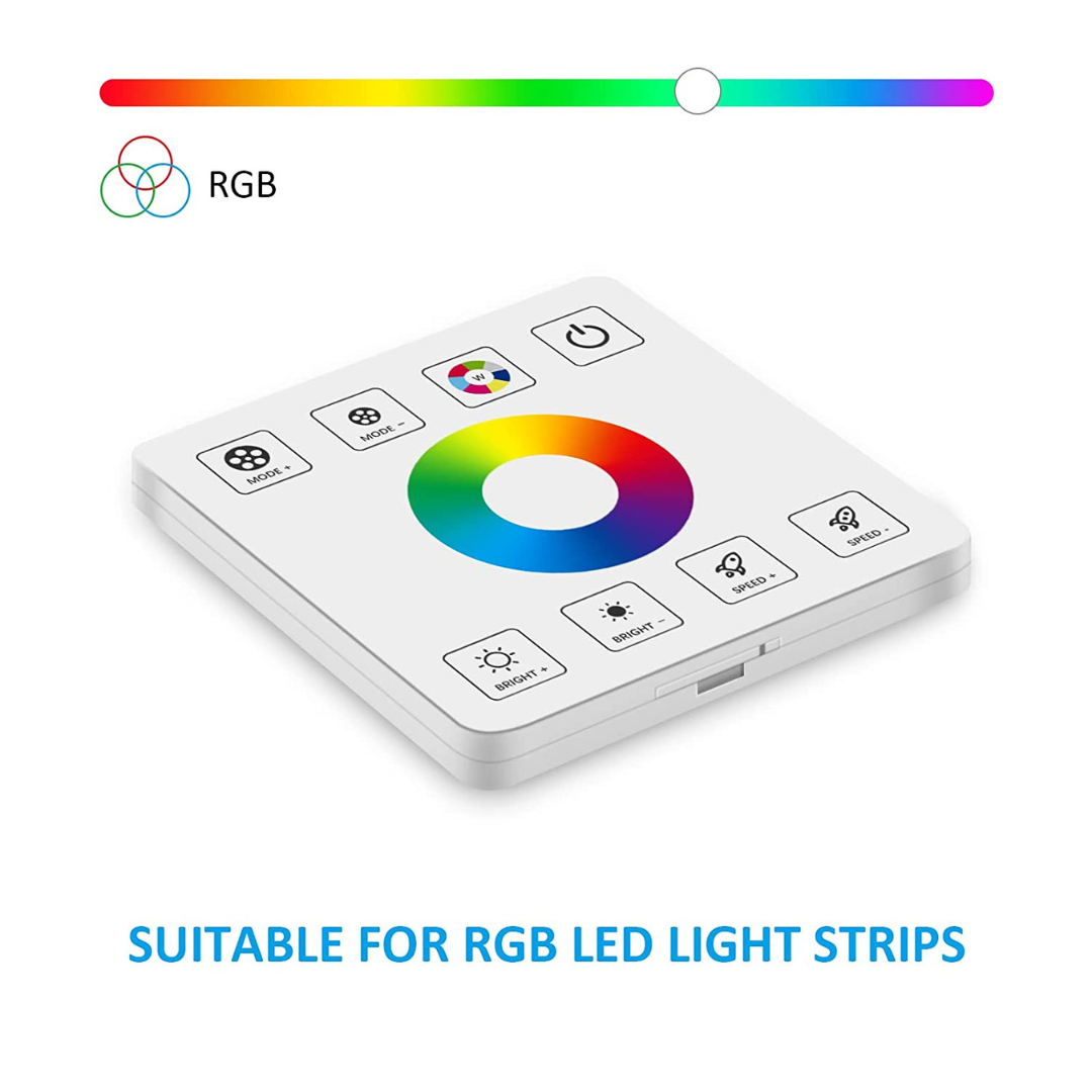 Wireless RF Wall Mounted Smart Touch Panel Controller with RGB Dimmer Controller Chronos Lights