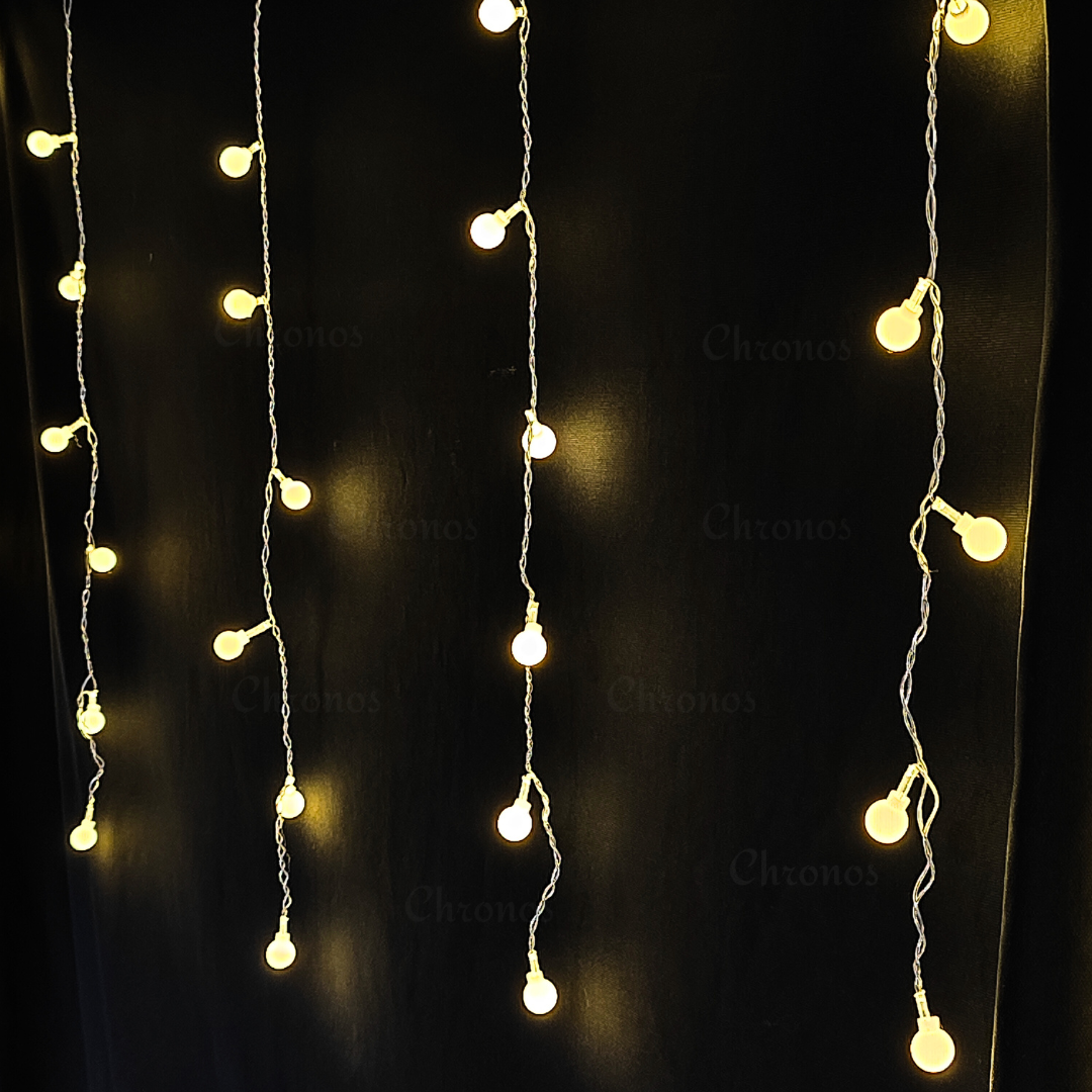 Bubble curtain LED string lights for stage, event backdrop, and wedding décor