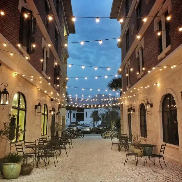 G40 waterproof LED string lights for backyard, porch, and garden lighting decoration