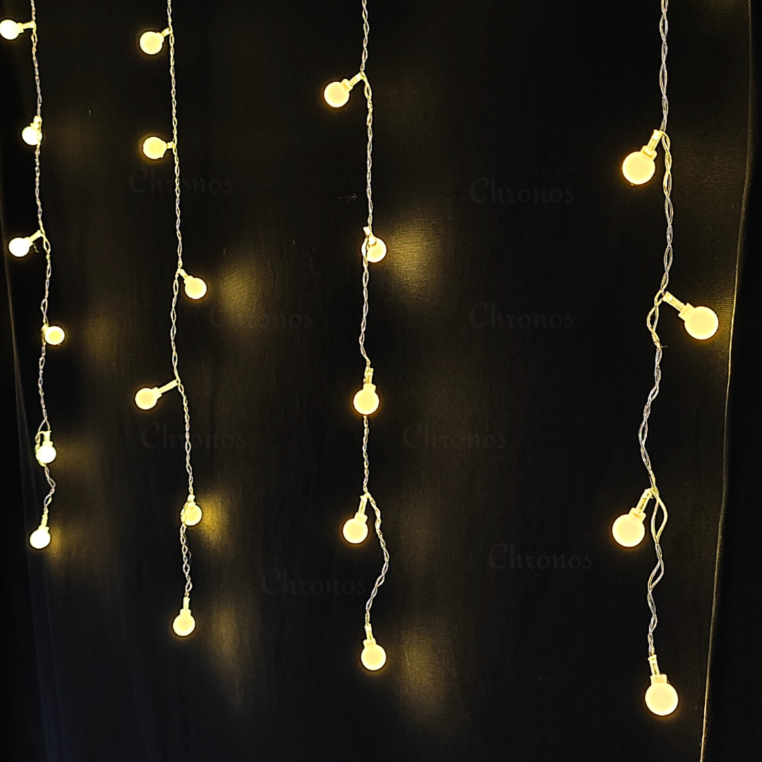 Bubble curtain string LED lights for Christmas trees, holiday décor, and events